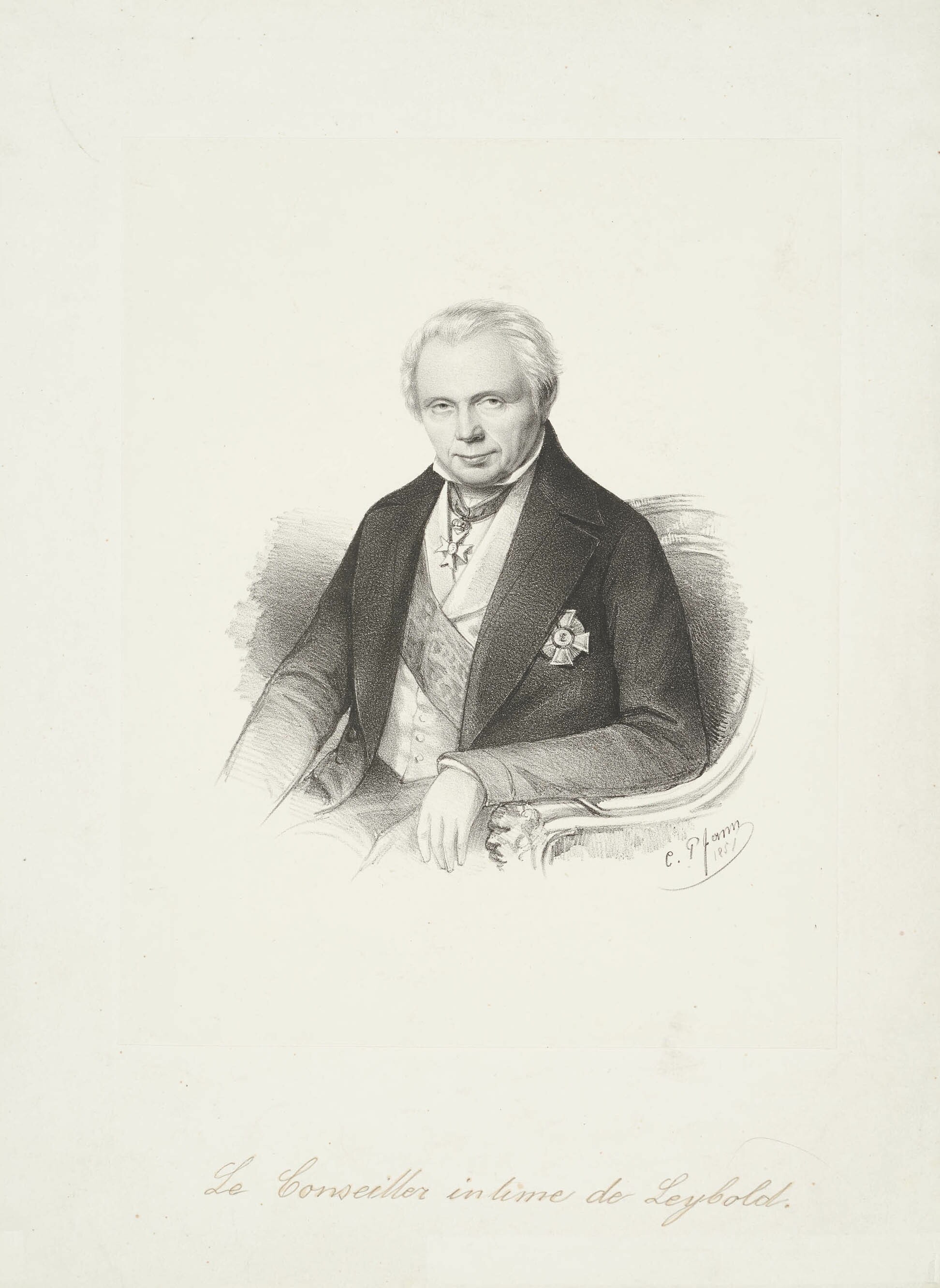 Christian Sigmund Pfann, Bildnis Carl Friedrich von Leypold