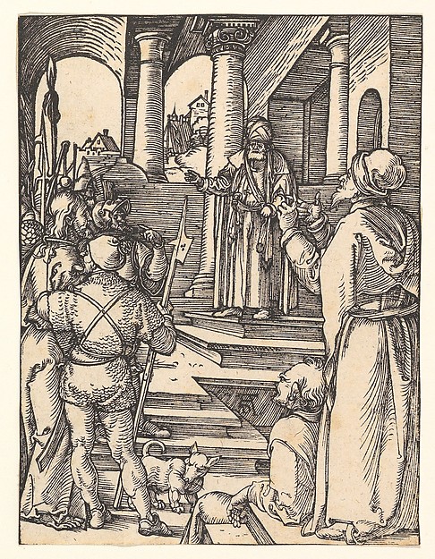 Albrecht Dürer, Christ Before Pilate, from "The Small Passion"
