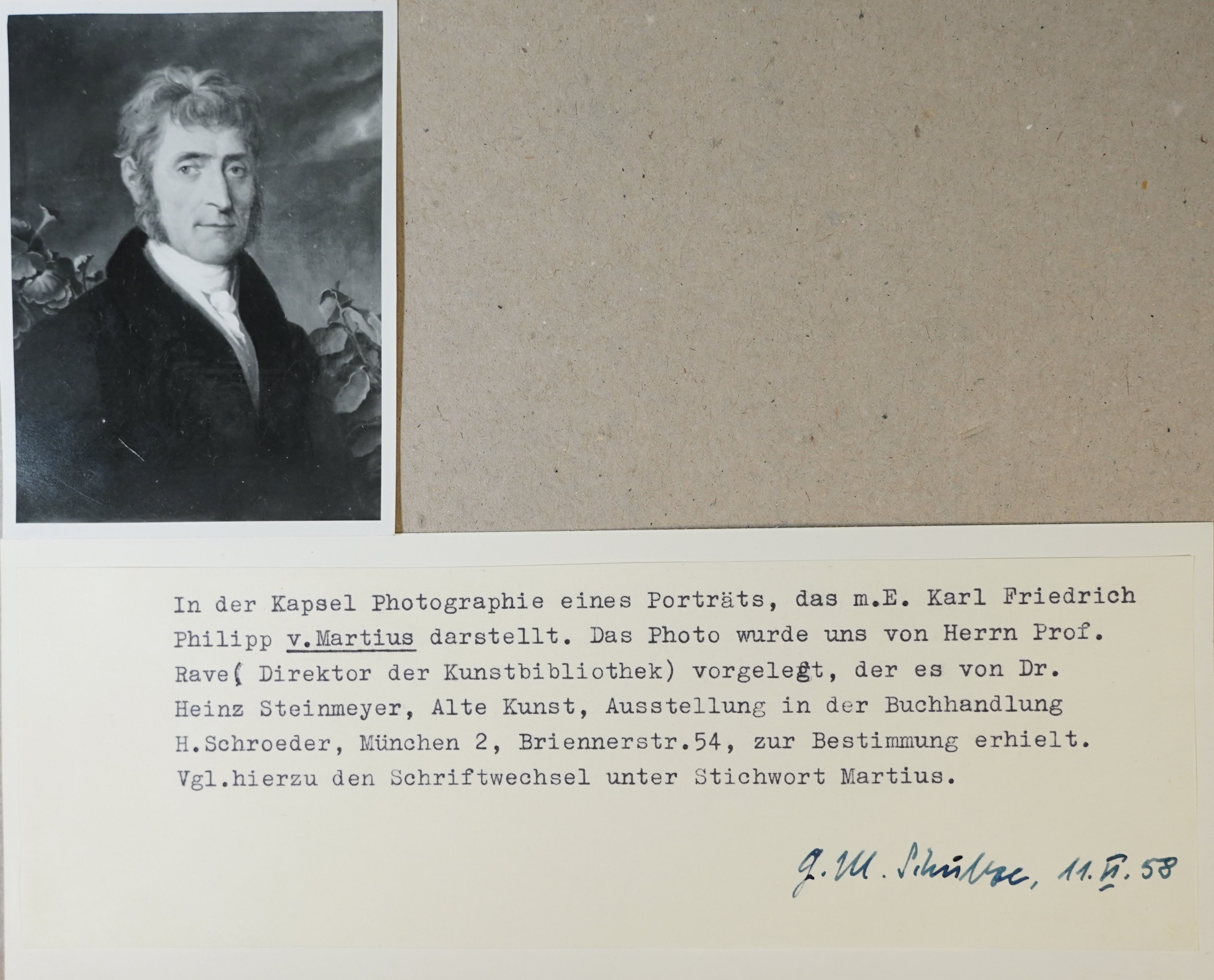 Carl Friedrich Philipp von Martius, Porträt von Carl Friedrich Philipp Sigmund Martius
