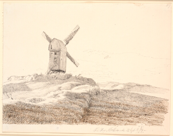 Johan Thomas Lundbye, Stubmølle ved Kalundborg