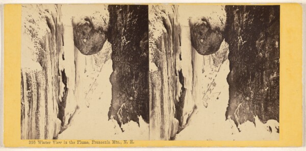 Edward Bierstadt, Winter View in the Flume, Franconia Mts., N.H.