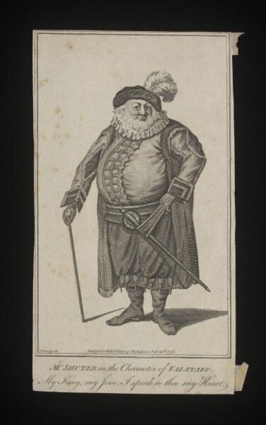 Unknown, Mr Shuter as Falstaff