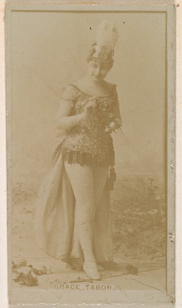 Kinney Brothers Tobacco Company, Grace Tabor, from the Actresses series (N245) issued by Kinney Brothers to promote Sweet Caporal Cigarettes