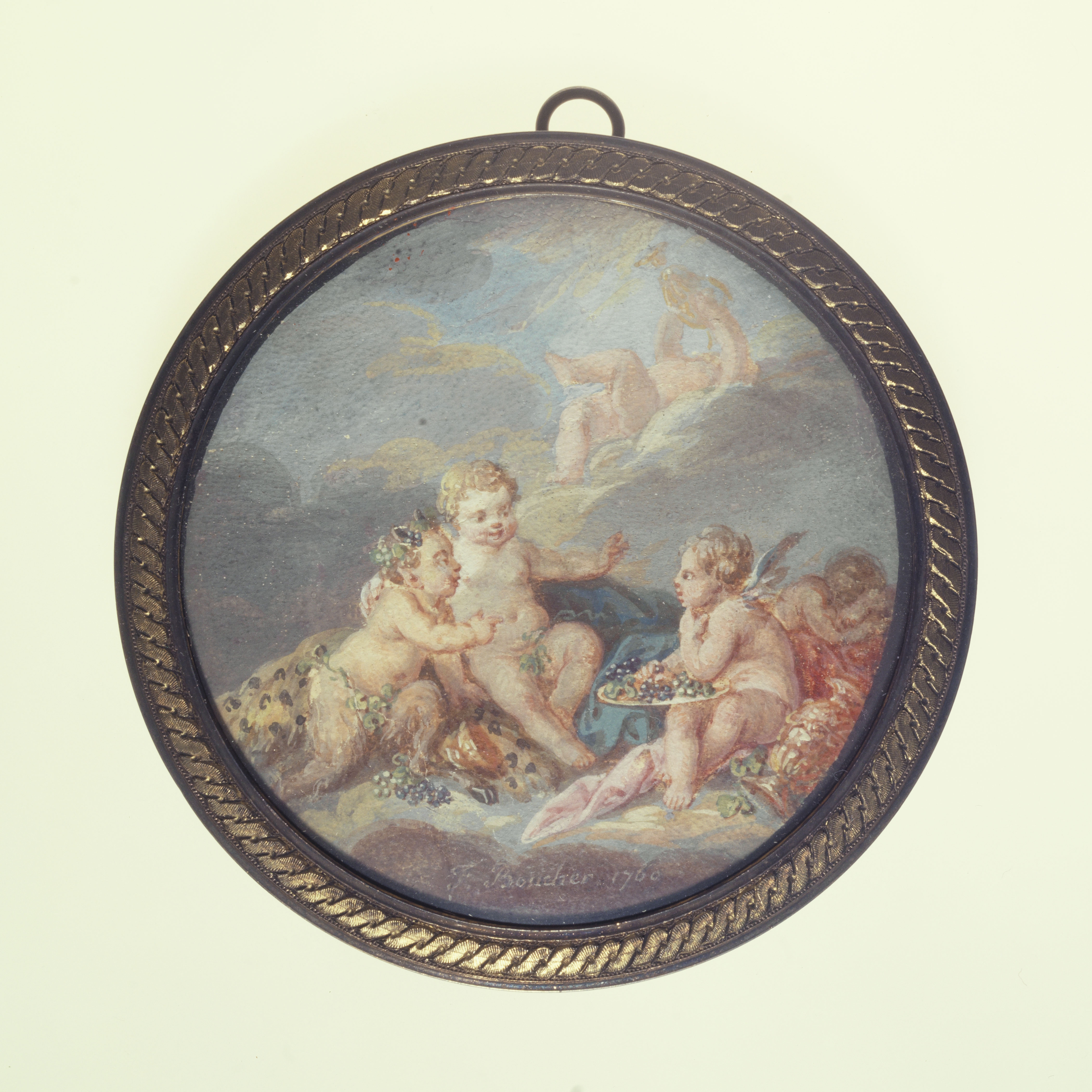 Ecole française, Amours aux raisins
