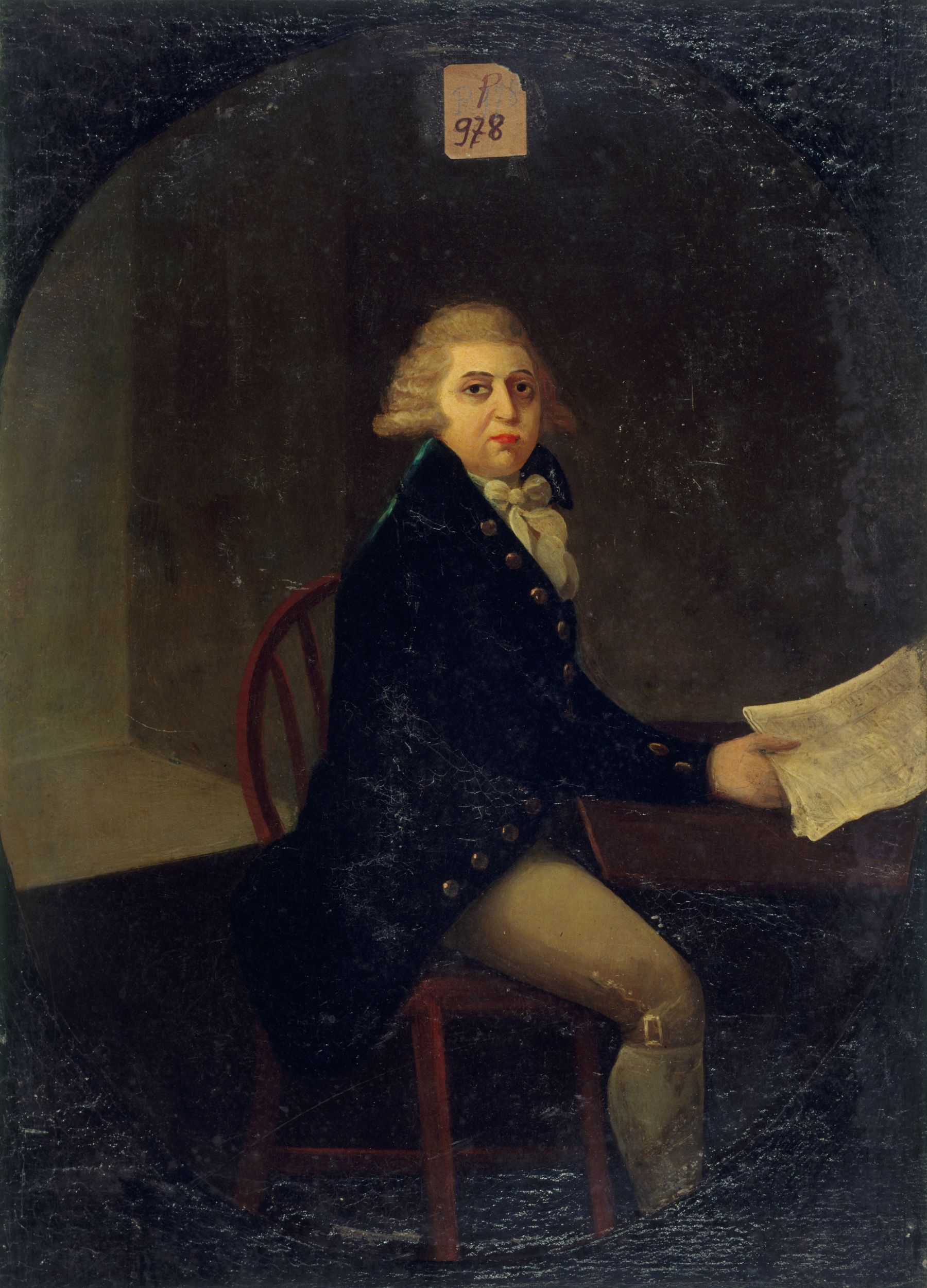 Anonyme, Portrait d'homme.