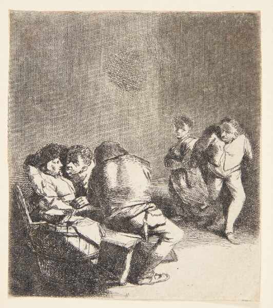 Cornelis Pietersz Bega, Tre siddende personer og et dansende par
