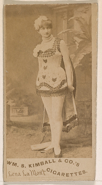 William S. Kimball & Company, Lena La Mont, from the Actresses series (N203) issued by Wm. S. Kimball & Co.