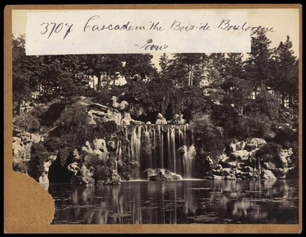 Francis Frith, Cascade in the Bois-de-Boulogne.  Paris