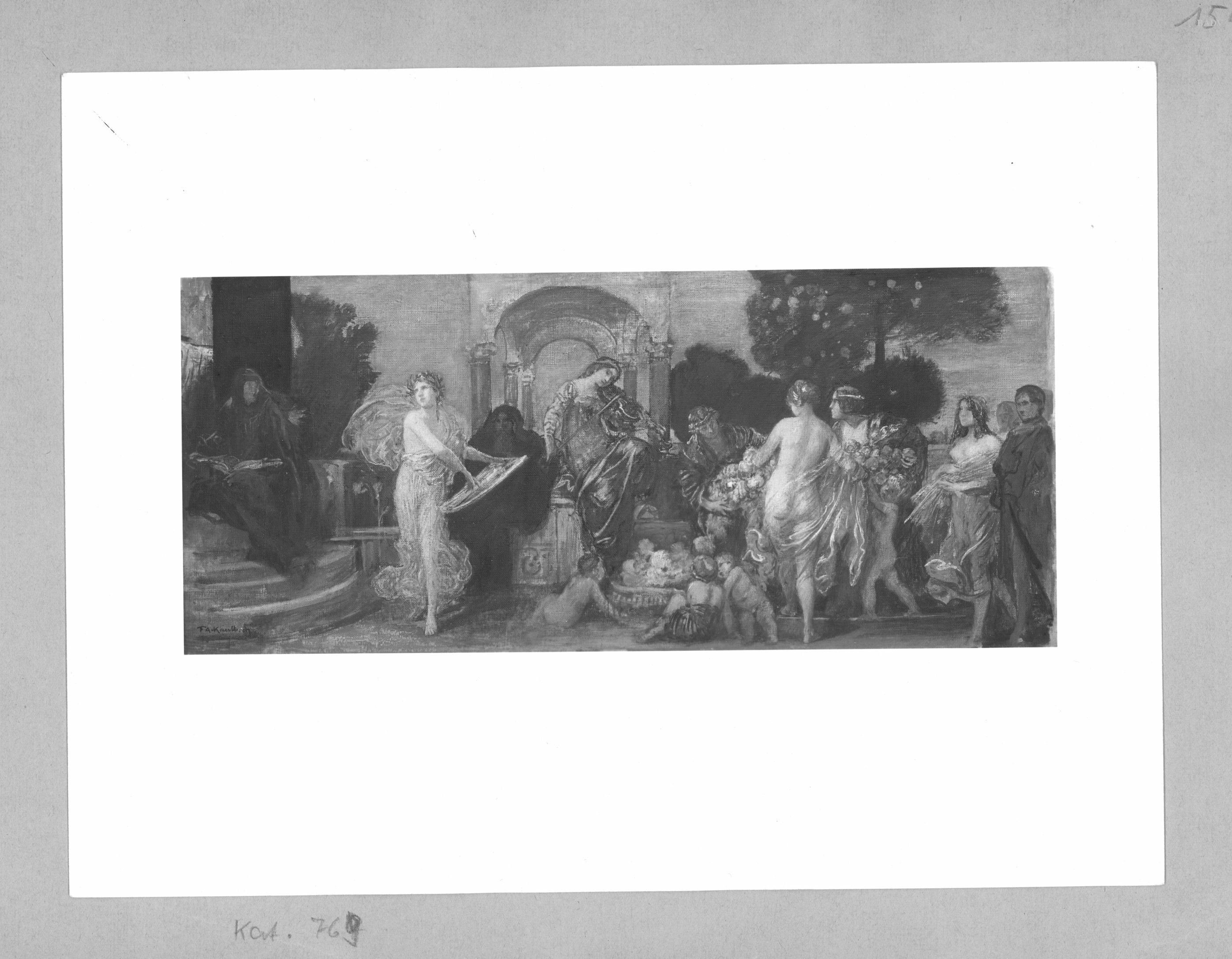 Friedrich August von Kaulbach, the glorification of the music