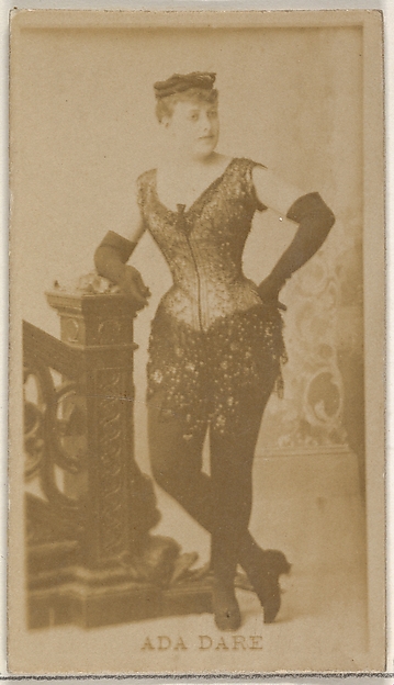 Allen & Ginter, Ada Dare, from the Actors and Actresses series (N45, Type 8) for Virginia Brights Cigarettes