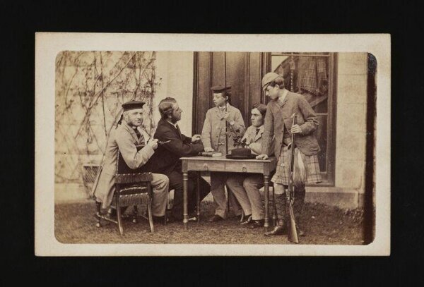 W. & D. Downey, Group portrait including Prince Leopold and possibly Prince Arthur