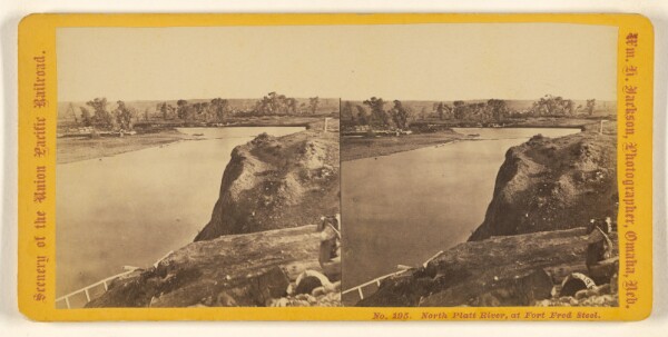 William Henry Jackson, North Platte River, at Fort Fred Steel.