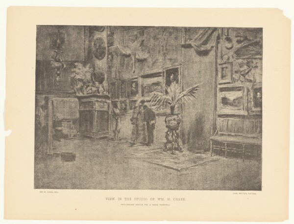 Unknown artist, View in the Studio of William M. Chase
