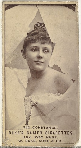 W. Duke, Sons & Co., Card Number 382, Constance, from the Actors and Actresses series (N145-5) issued by Duke Sons & Co. to promote Cameo Cigarettes