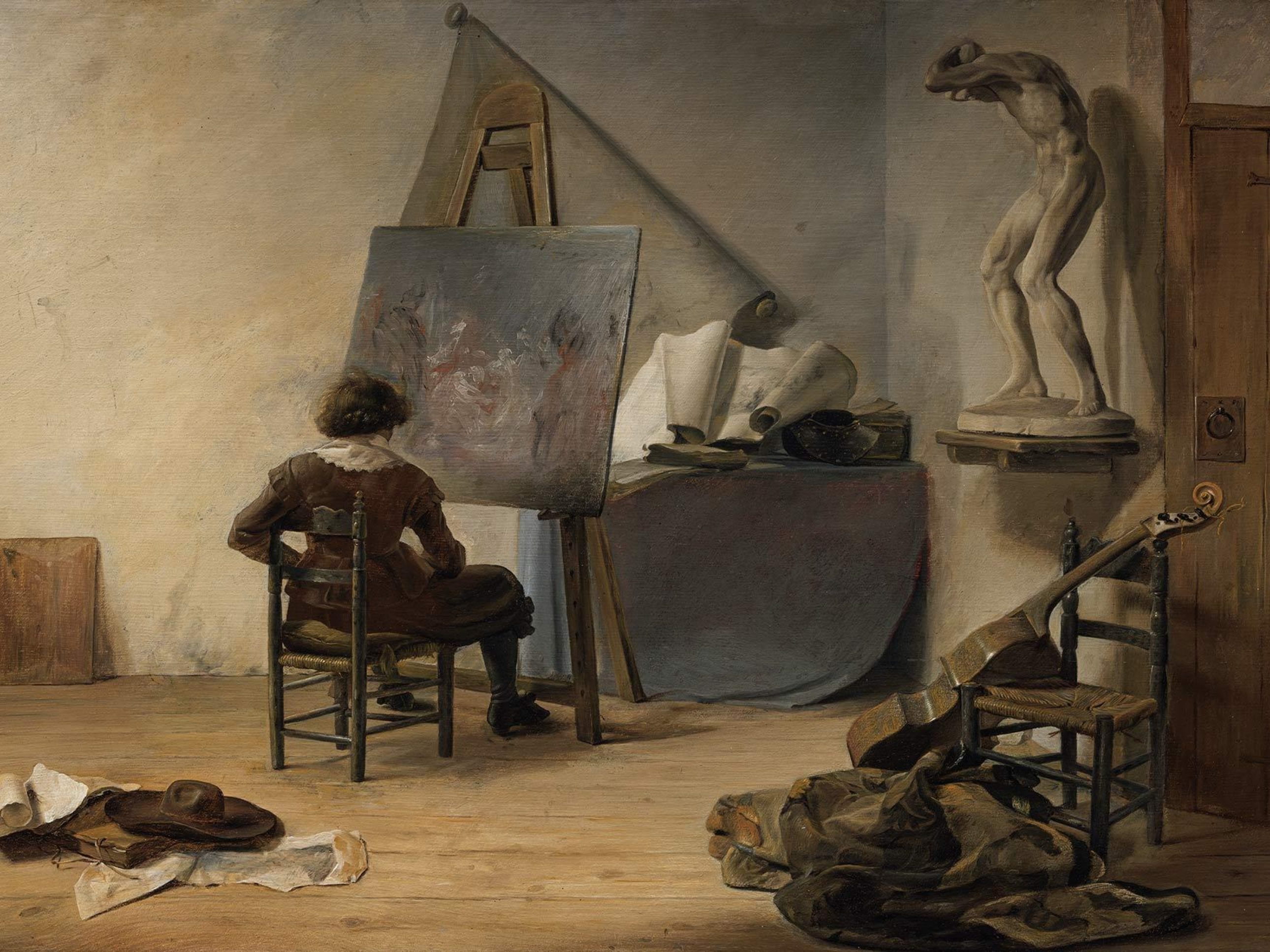 Jan Davidsz. de Heem, Interior of a Painter's Studio