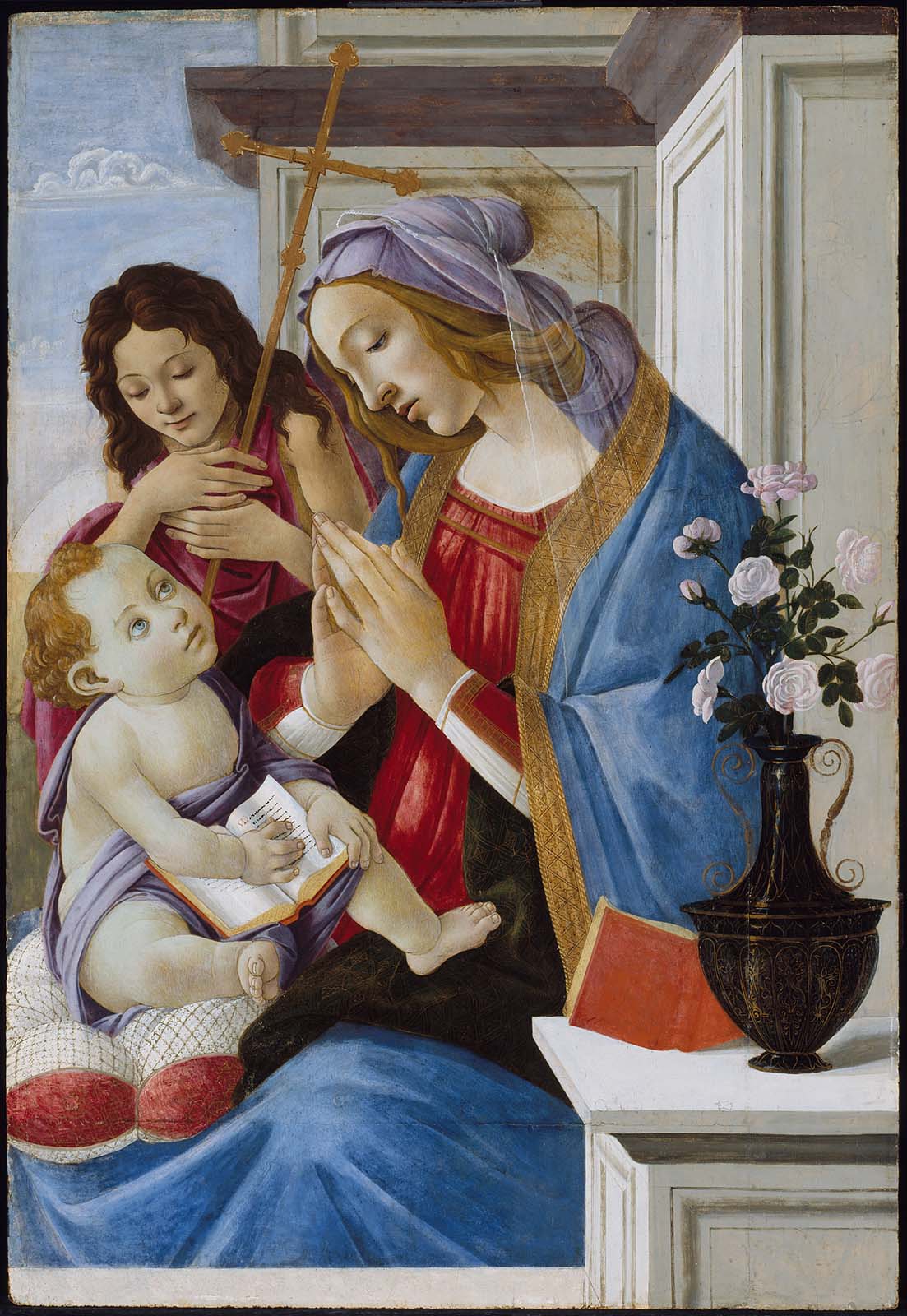 Sandro Botticelli, Virgin and Child with Saint John the Baptist