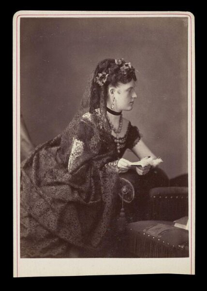 Elliott & Fry, Portrait of an unknown woman with ?sealed letter