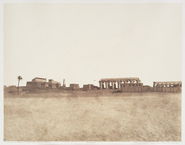 Félix Teynard, Louksor (Thèbes), Vue Générale des Ruines