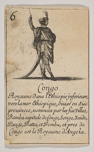 Stefano della Bella, Congo, from "Jeu de la Géographie"