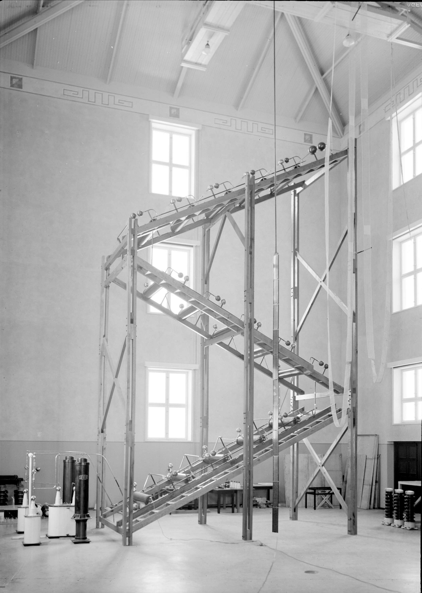 Paul Sandberg, Institute for High Voltage Research, Husbyborg, Uppsala, interior 1937