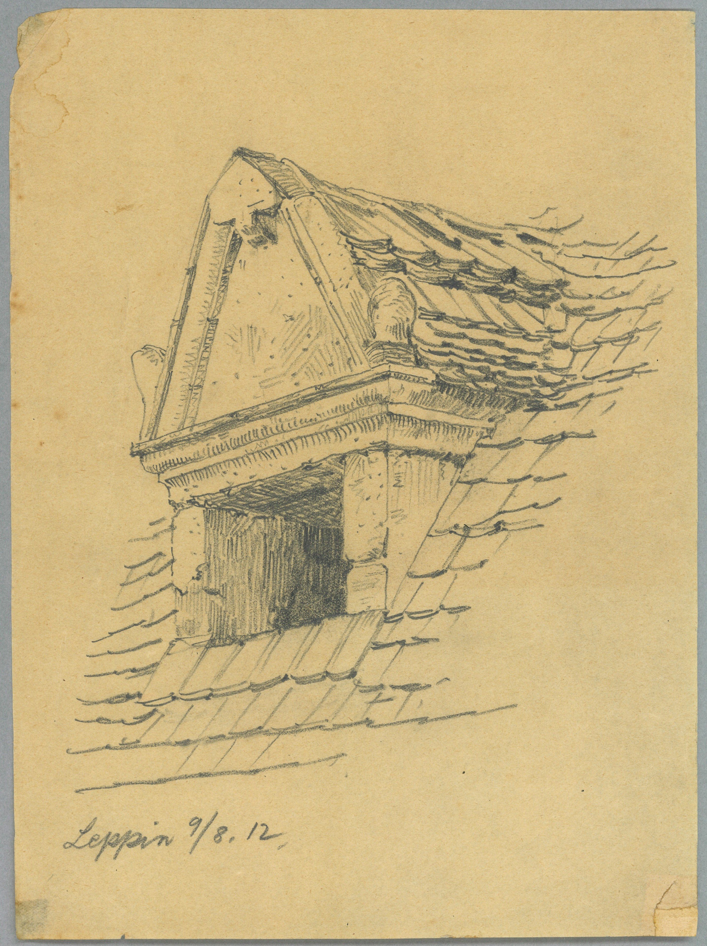 Otto Stiehl, Leppin (Altmark): Dachgaube