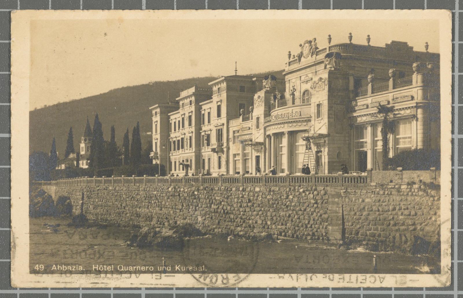 Desconegut, 49 Abbazia. Hôtel Quarnero und Kursaat