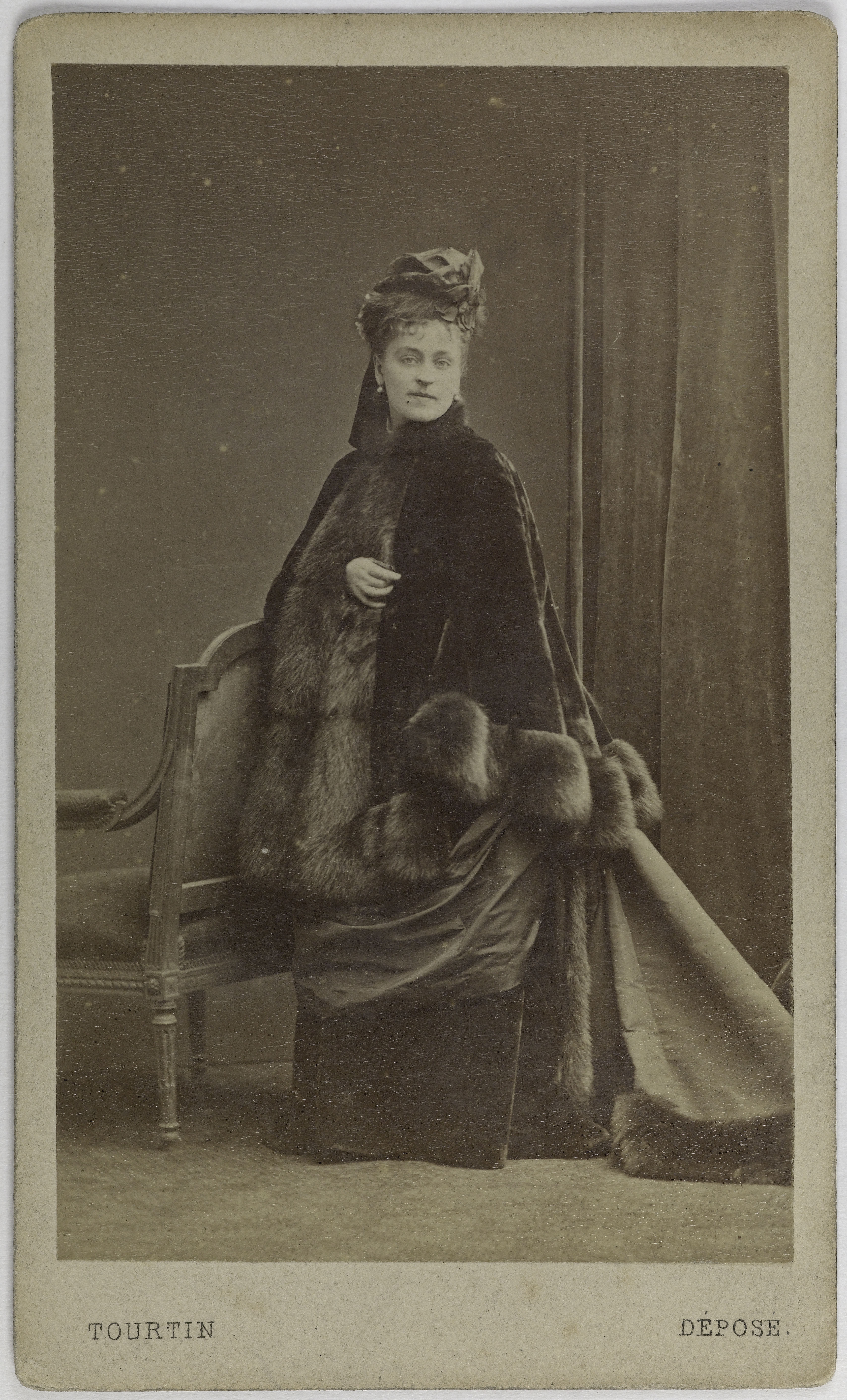 Joseph Tourtin, Portrait d'Adeline Blanche Pierson, (1842-1919), (actrice)
