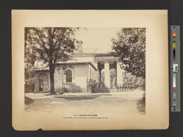 A. J. Russell, No. 111. Arlington House, June 29, 1864. Former Residence of Rebel Gen. Robert E. Lee.