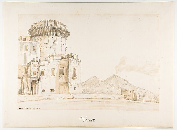 Joseph Vernet, The Castel Nuovo in Naples, with a View of Mount Vesuvius