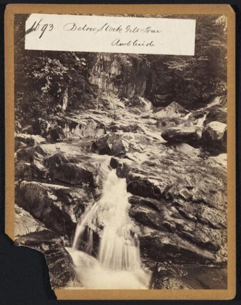 Francis Frith, Below Stock Gill Force.  Ambleside