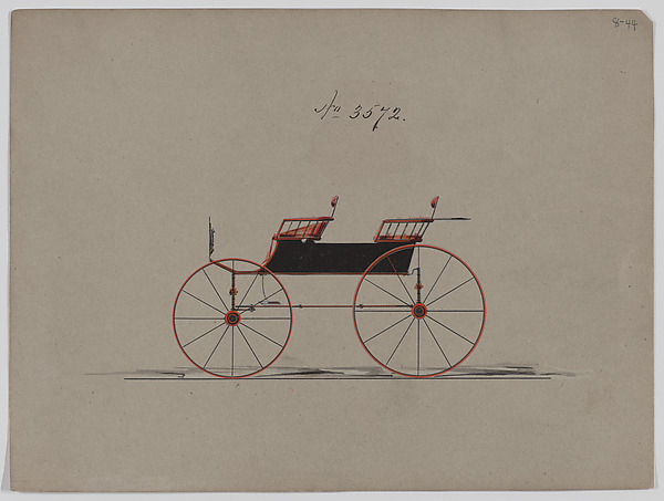 Brewster & Co., Design for 4 seat Phaeton, no top, no. 3572