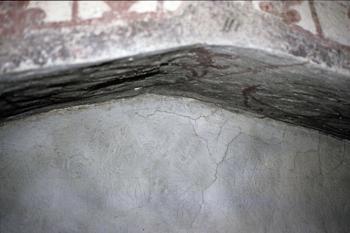 Rune Hammarling, Kalkmålning i Bälinge kyrka, Bälinge socken, Uppland 1989