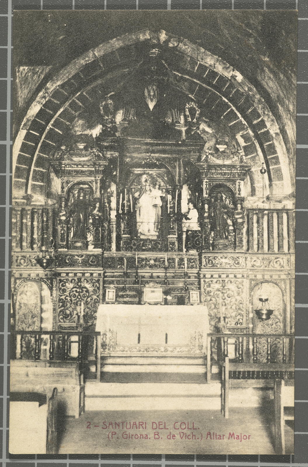Josep Ximeno Planas, 2 - Shrine of the Coll. (P. Girona. B. of Vich.) Altar Major