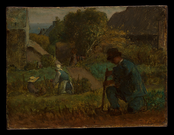 Jean-François Millet, Garden Scene