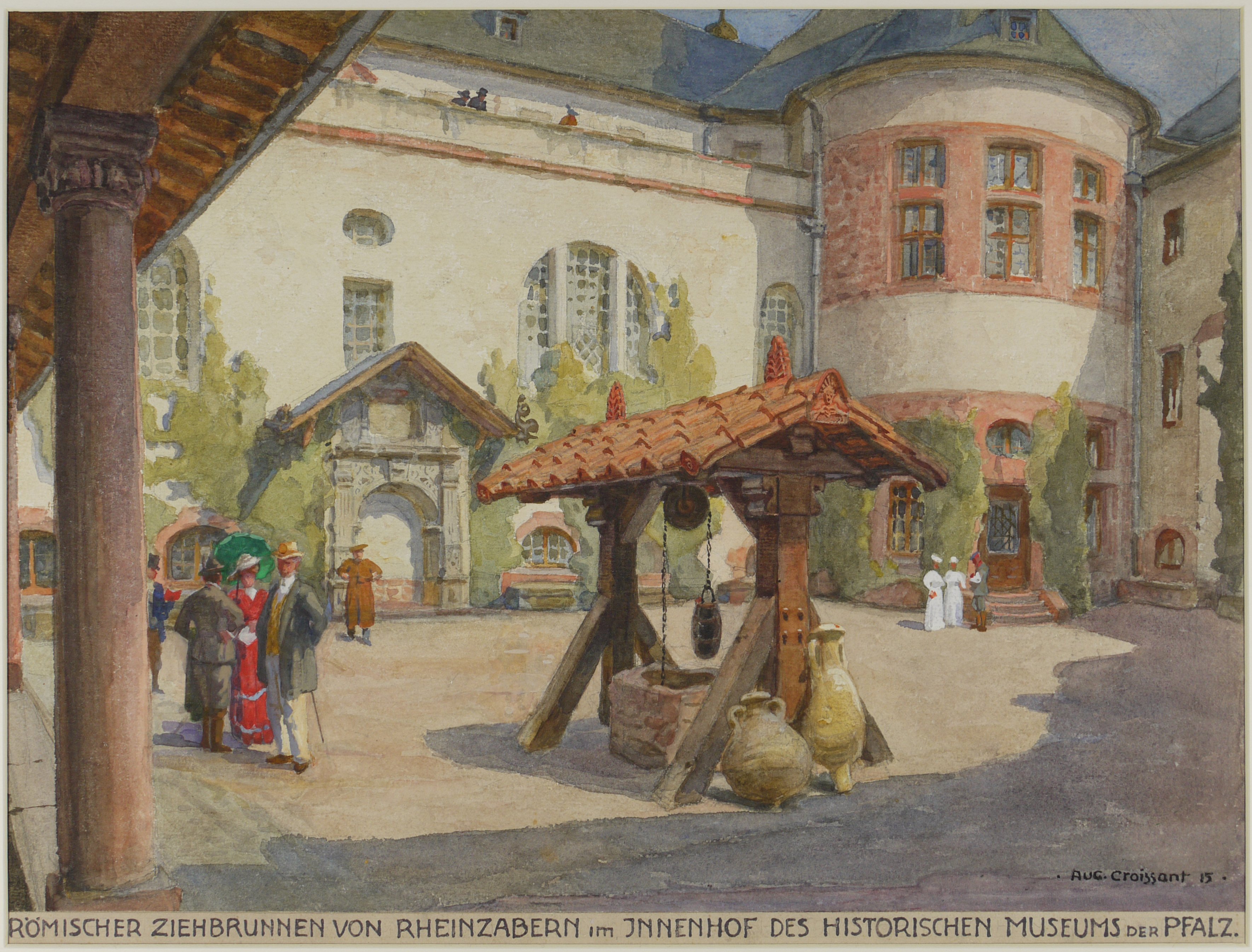 August Croissant, Der Innenhof des Historischen Museums der Pfalz in Speyer