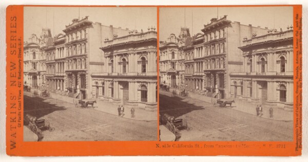 Carleton Watkins, N. side California St., from Sansome to Mont'gy, S.F.