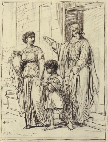 Wilhelm Marstrand, Hagar og Ismael forlader Abraham