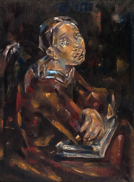 Maria Blanchard, Portrait de femme aux bras croisés