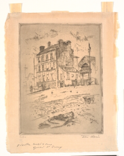 John Marin, Old House, Quay d'Ivry