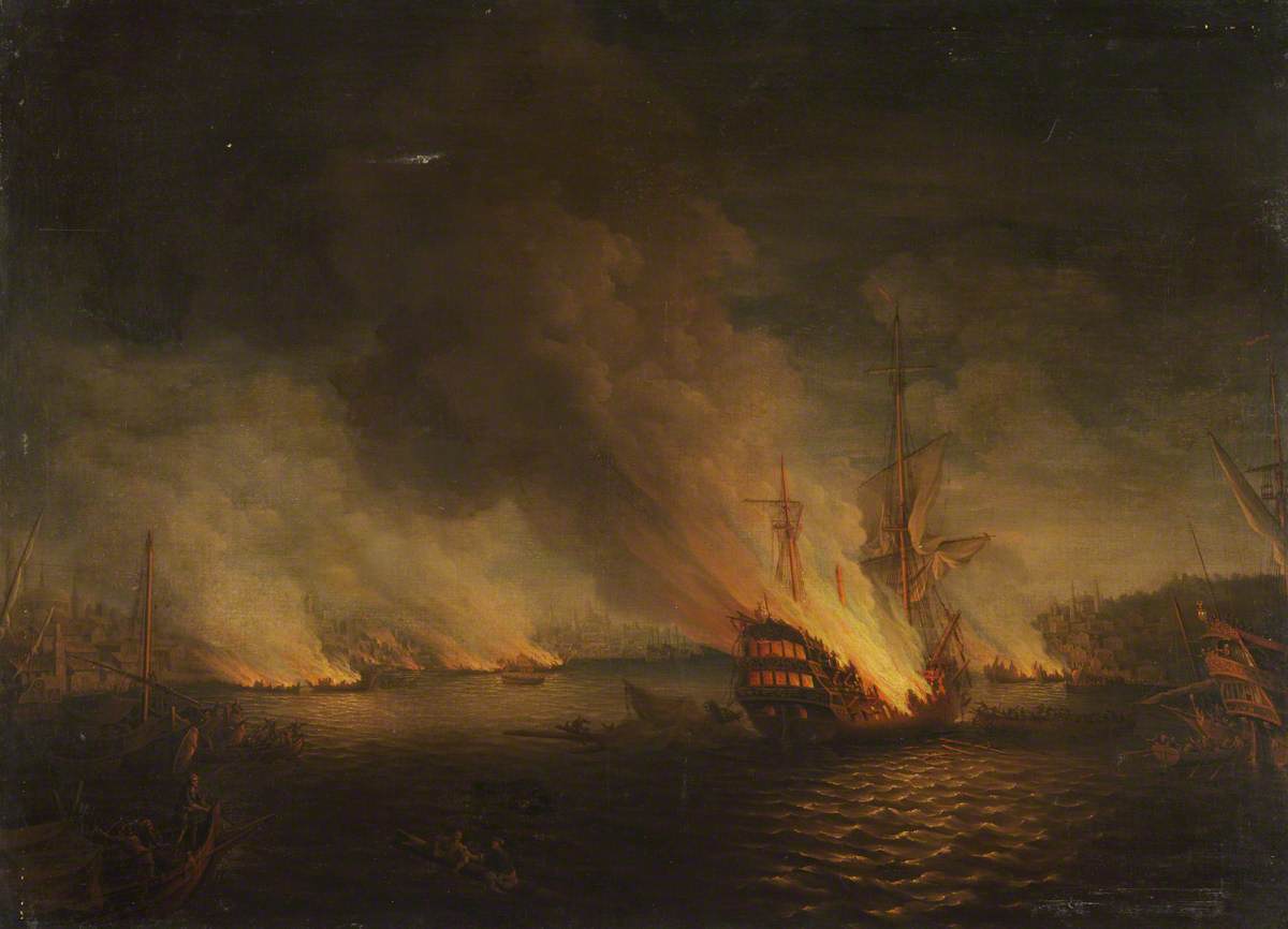Thomas Whitcombe, Sir John Thomas Duckworth's action in the Dardanelles, 19 February 1807