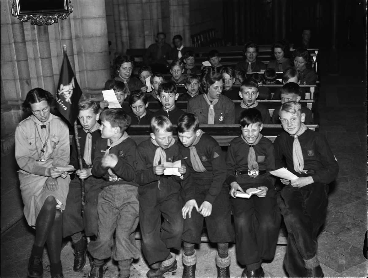 Paul Sandberg, "Wasakåren i Upsala har jubilerat" - högtidligt firande i Uppsala domkyrka, Uppsala mars 1942