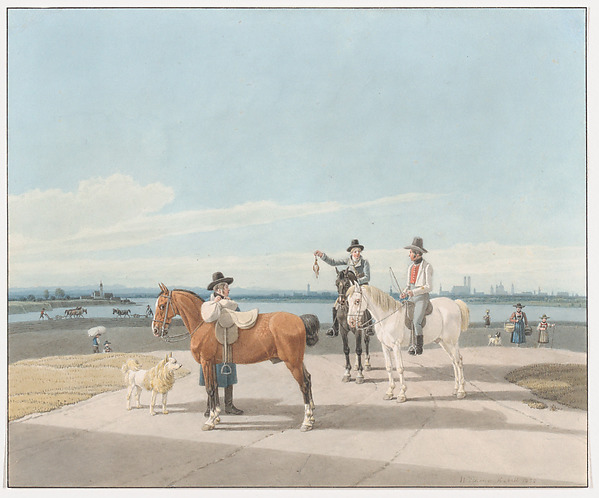 Wilhelm von Kobell, Horsemen near Munich