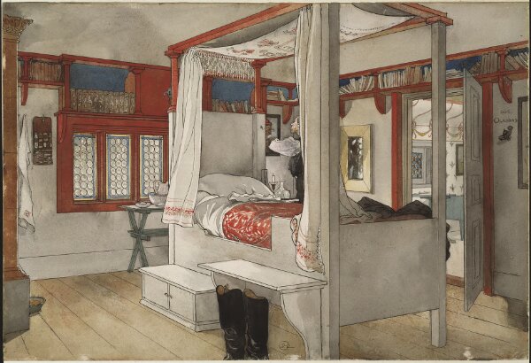 Carl Larsson, Pappas rum. Ur Ett hem (26 akvareller)