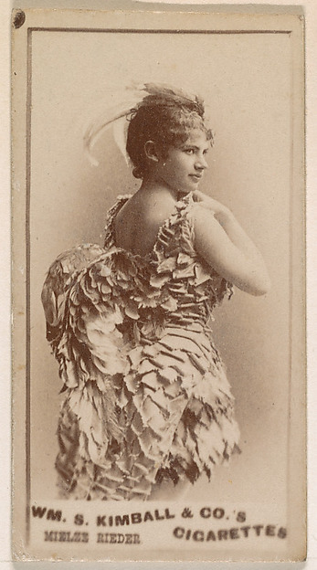 William S. Kimball & Company, Mieles Rieder, from the Actresses series (N203) issued by Wm. S. Kimball & Co.