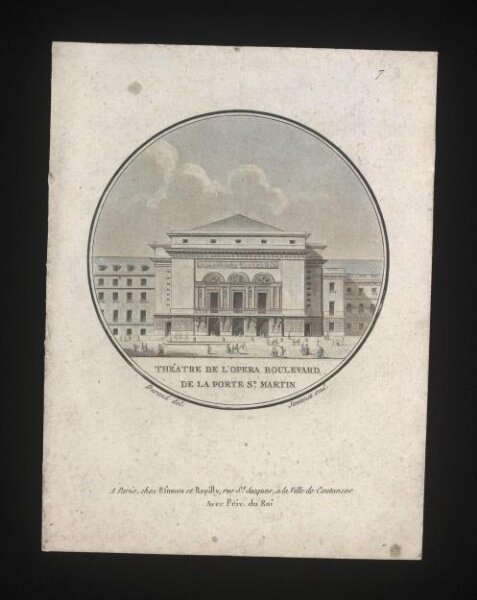 Unknown, Theatre de L'Opera Boulevard de La Pote St. Martin