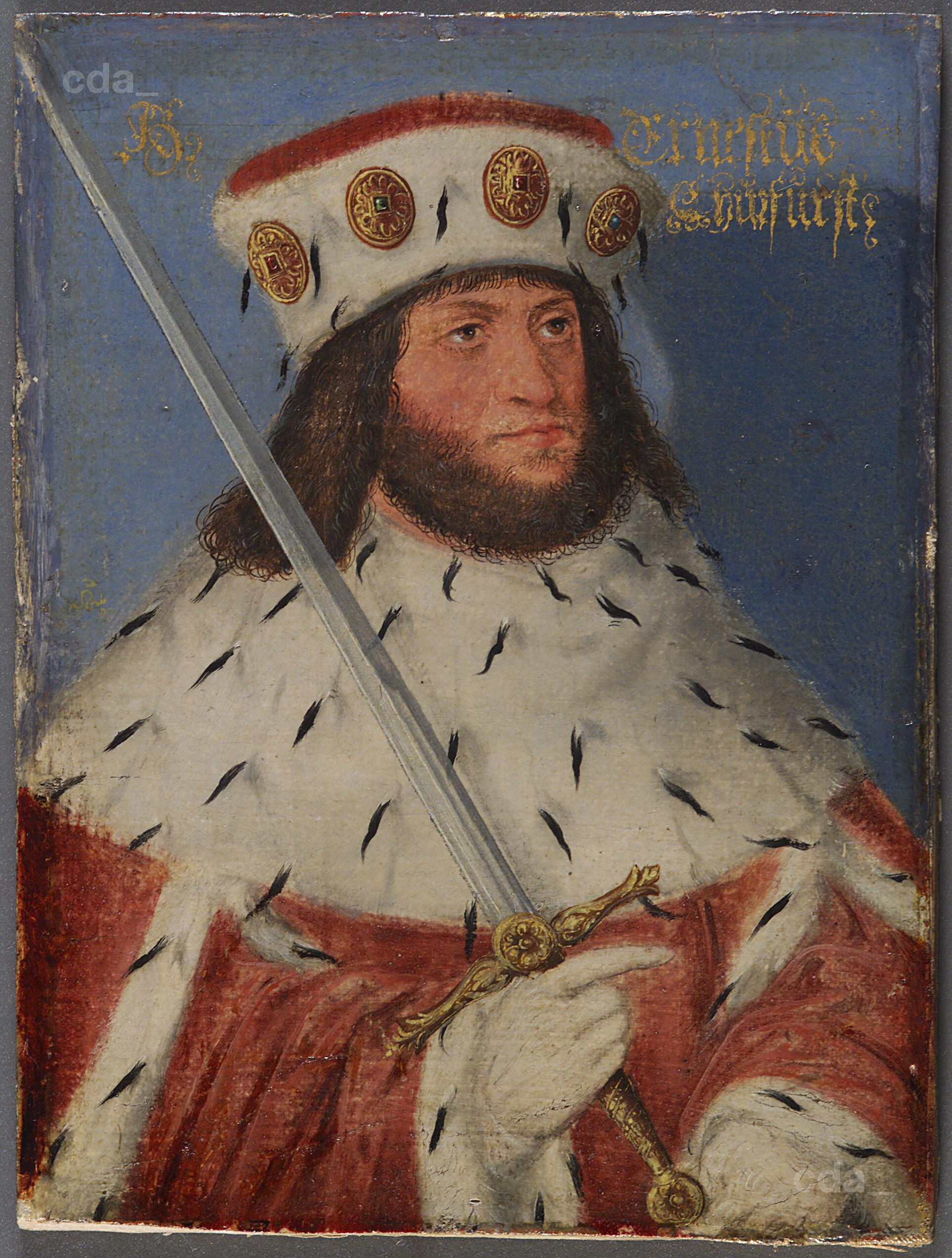 Lucas Cranach the Younger, Ernst, son of Friedrich II., died 1486