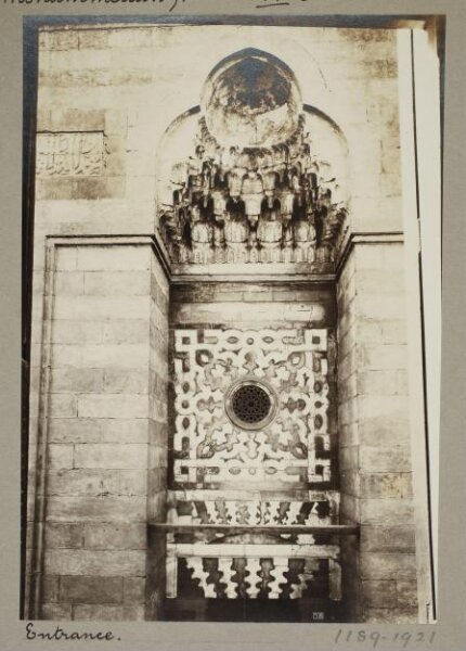 K.A.C. Creswell, Entrance of the funerary complex of Mamluk Sultan al-Zahir Barquq, Cairo