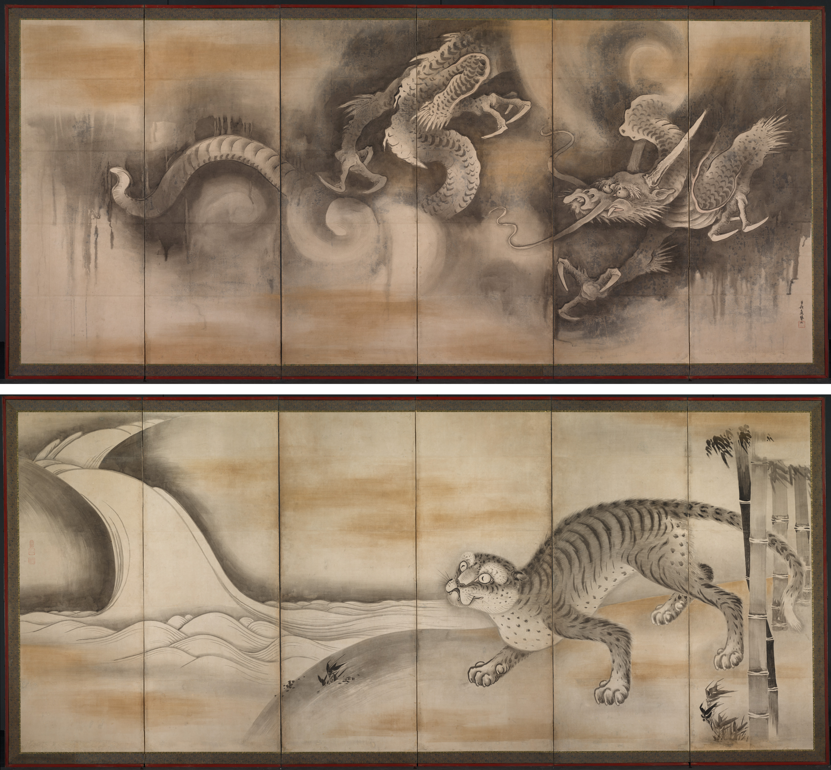 Soga Nichokuan, Dragon and Tiger