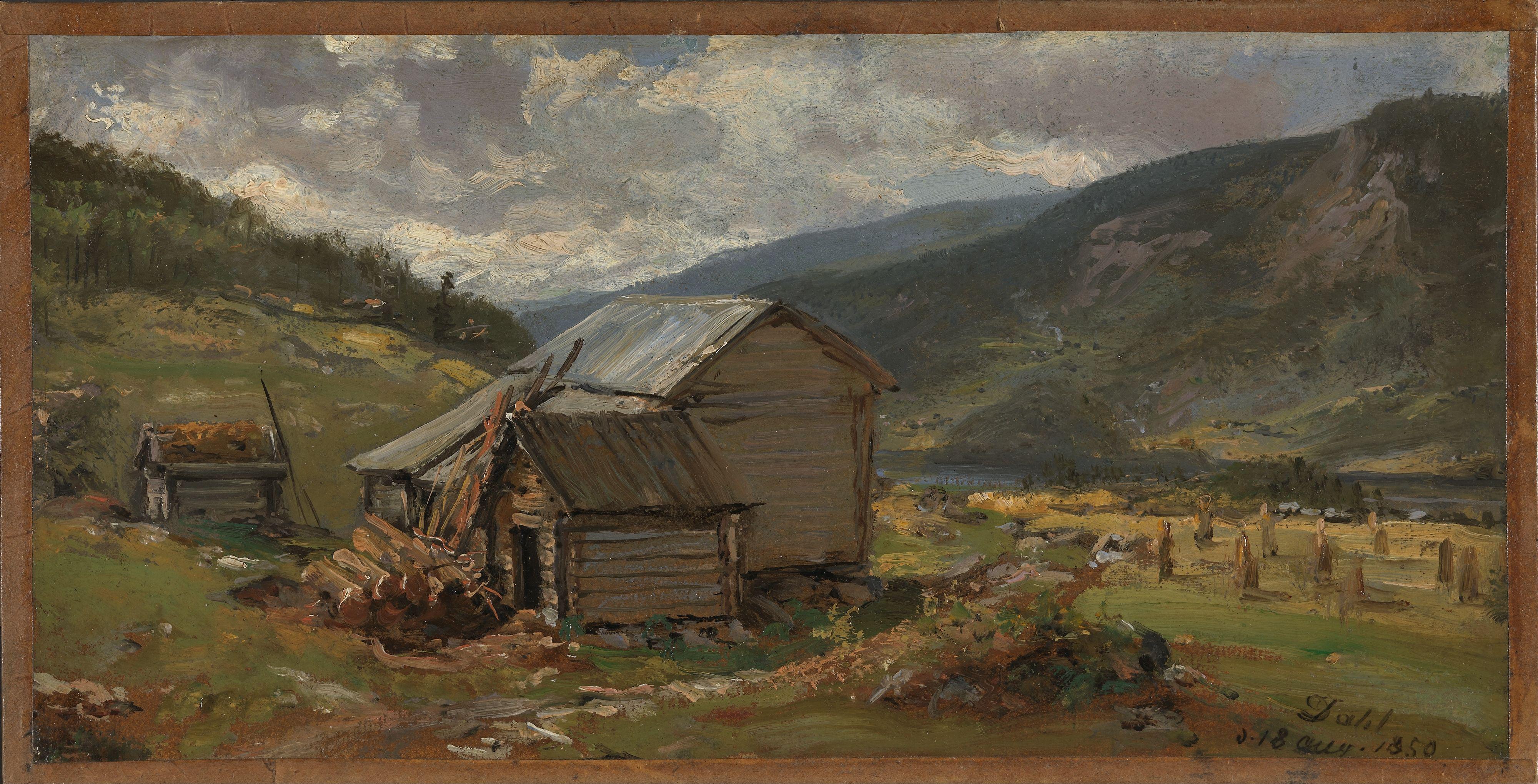 Johan Christian Dahl, View of Hjelle in Valdres