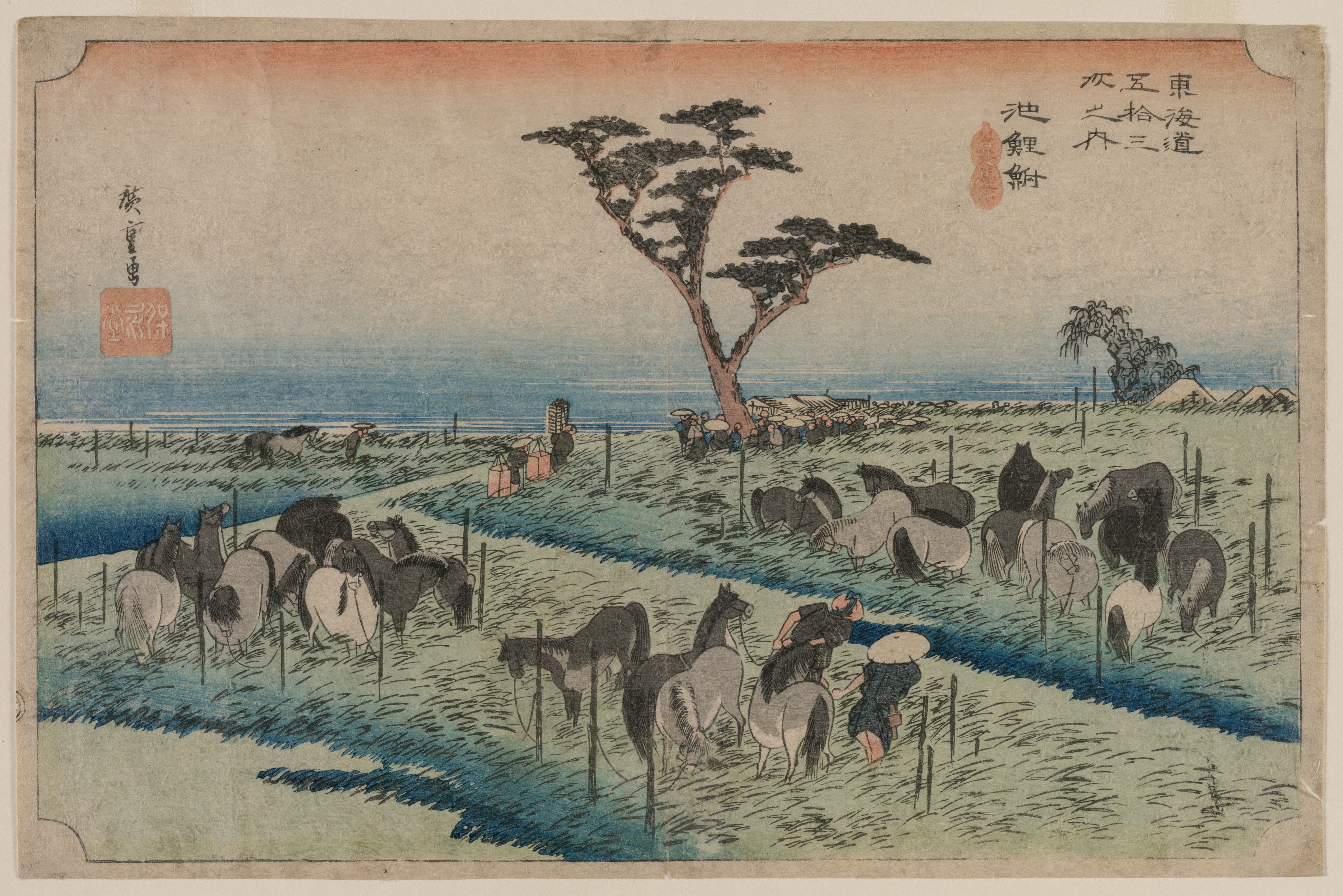 Utagawa Hiroshige, The Fifty-Three Stations of the Tokaido: Chiryu